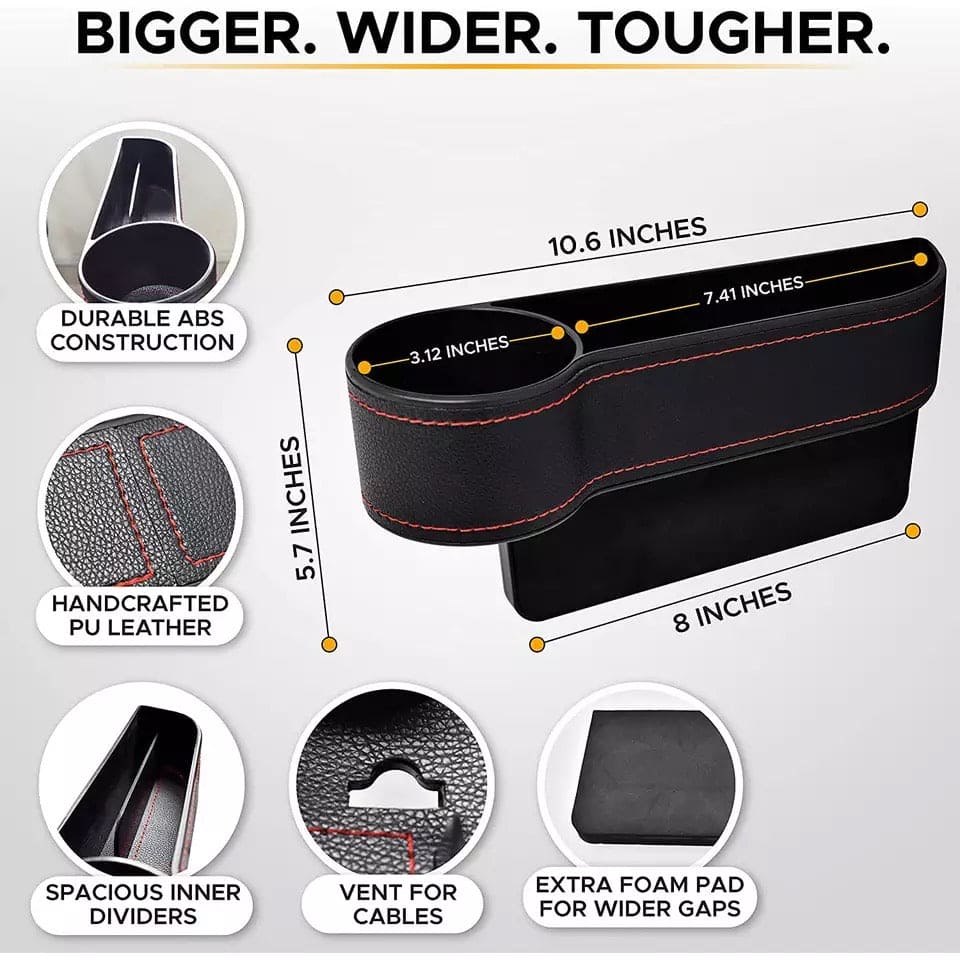 Set Of 2 Car Seat Storage Box, Car Slit Pocket, Left / Right Car Storage Box, Car Multifunctional Storage Box, Car Clearance Storage Box, Car Pocket Organizer, Car Seat Organizer, Gap Filler Pocket Set Of 2 Car Seat Storage Box, Car Slit Pocket, Left / Right Car Storage Box, Car Multifunctional Storage Box, Car Clearance Storage Box, Car Pocket Organizer, Car Seat Organizer, Gap Filler Pocket